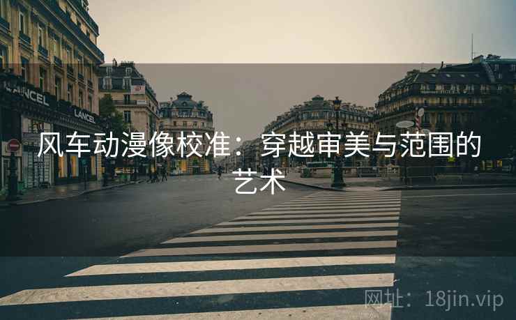 风车动漫像校准:穿越审美与范围的艺术 风车动漫像校准:穿越审美与范围的艺术